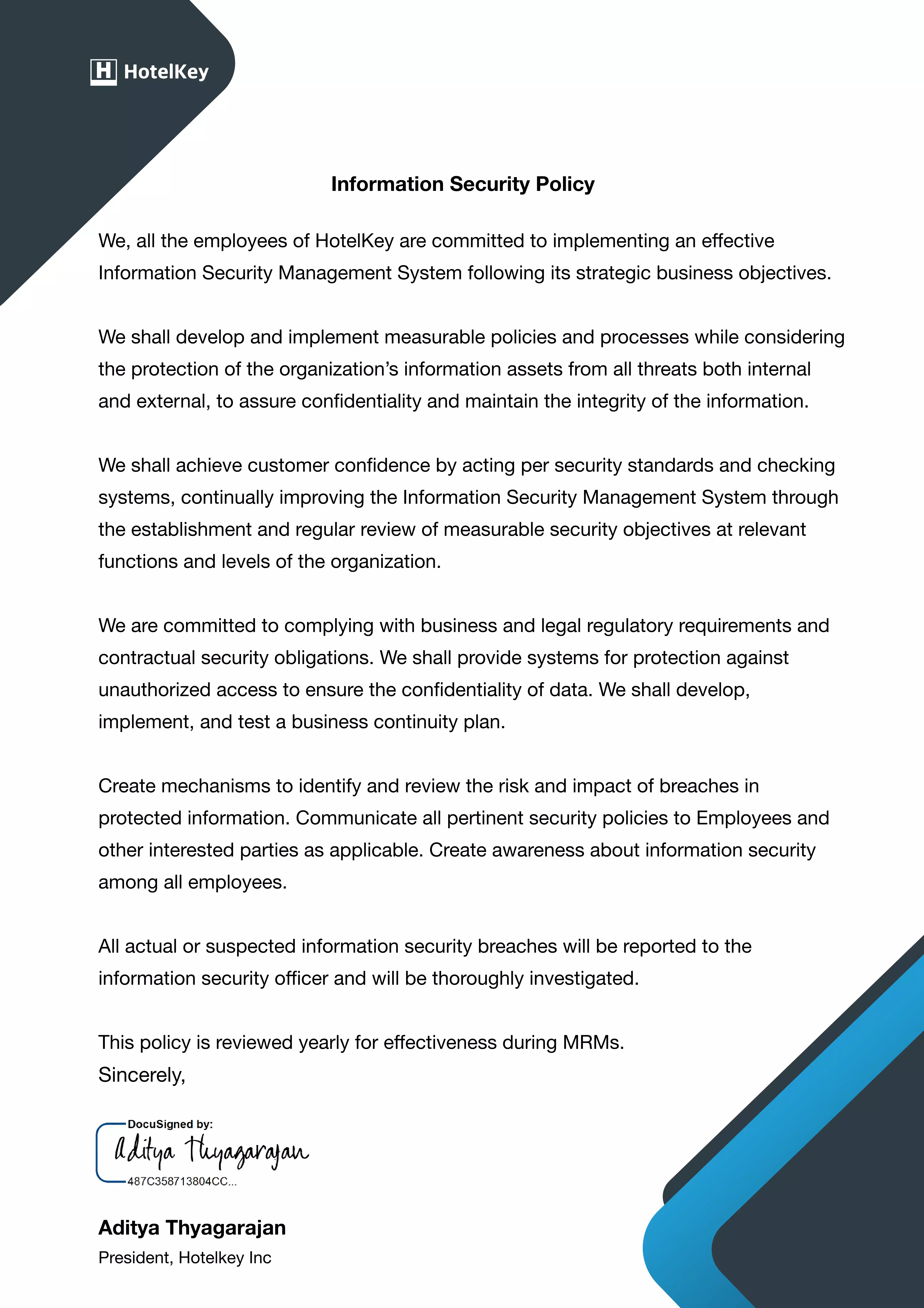 ISMS Policy