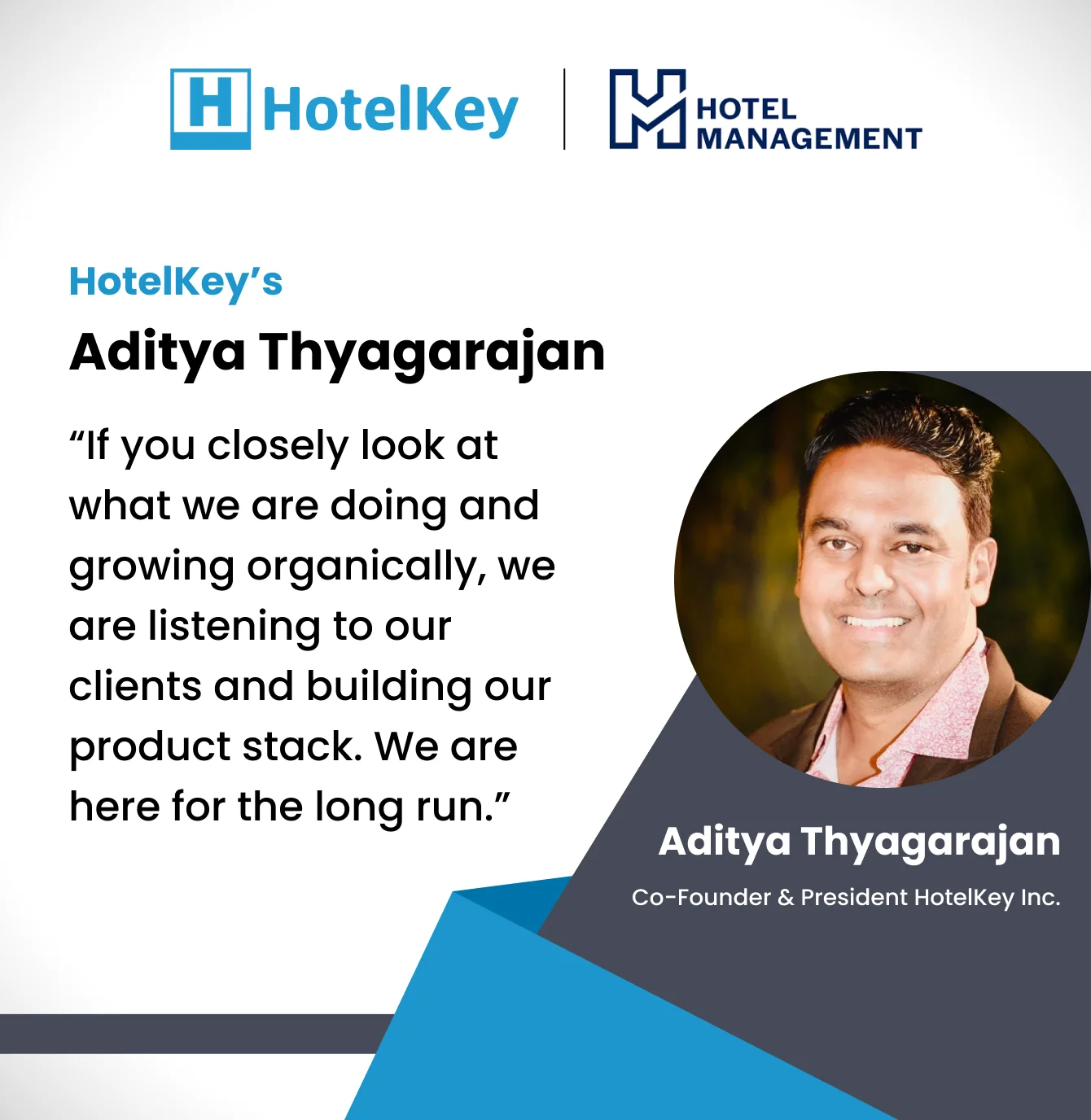 Hotel Management Magazine - HotelKey's Aditya Thyagarajan