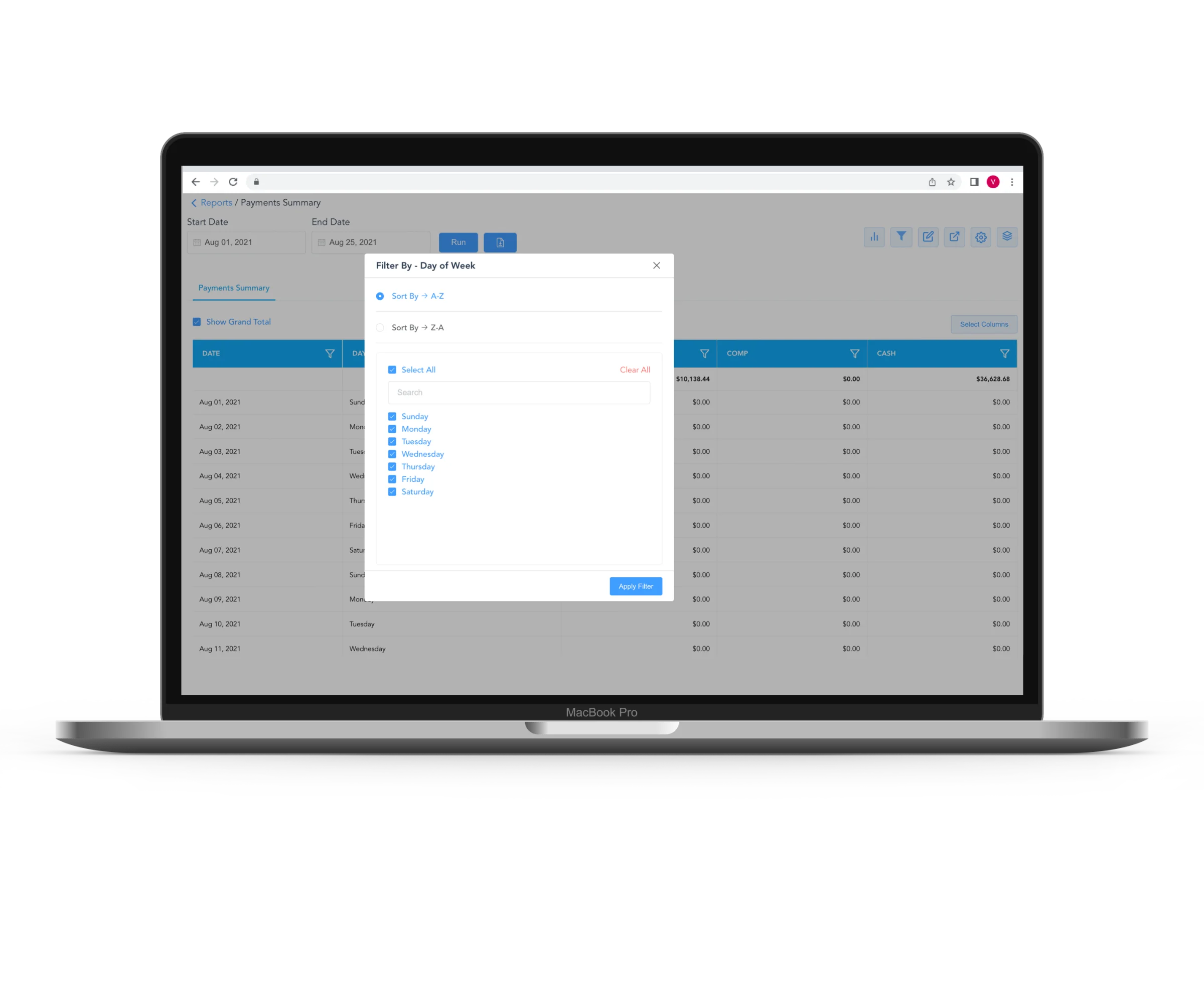Intuitive Filtering | Business Intelligence | HotelKey
