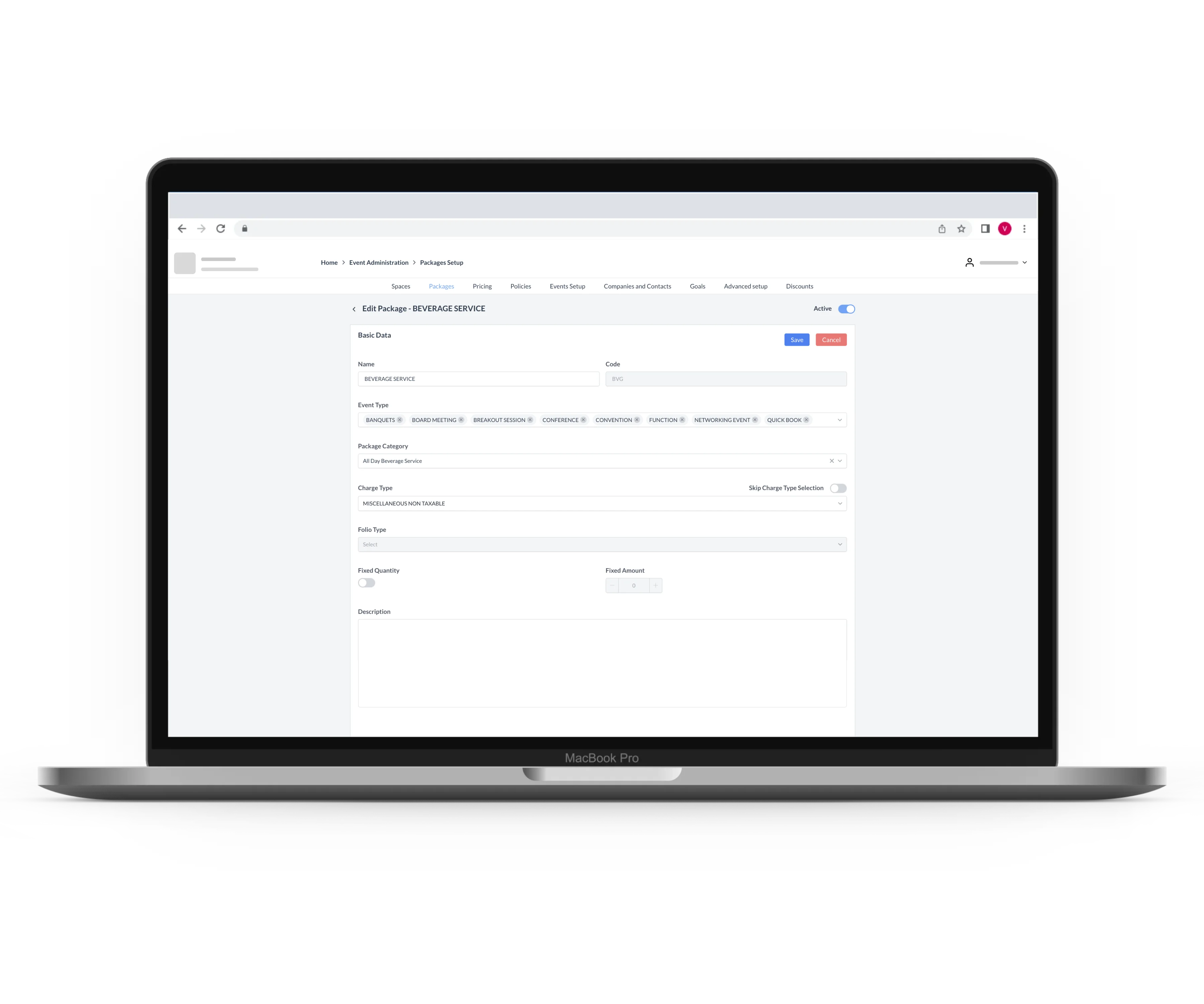 General & Diary Configurations | EventKey | HotelKey