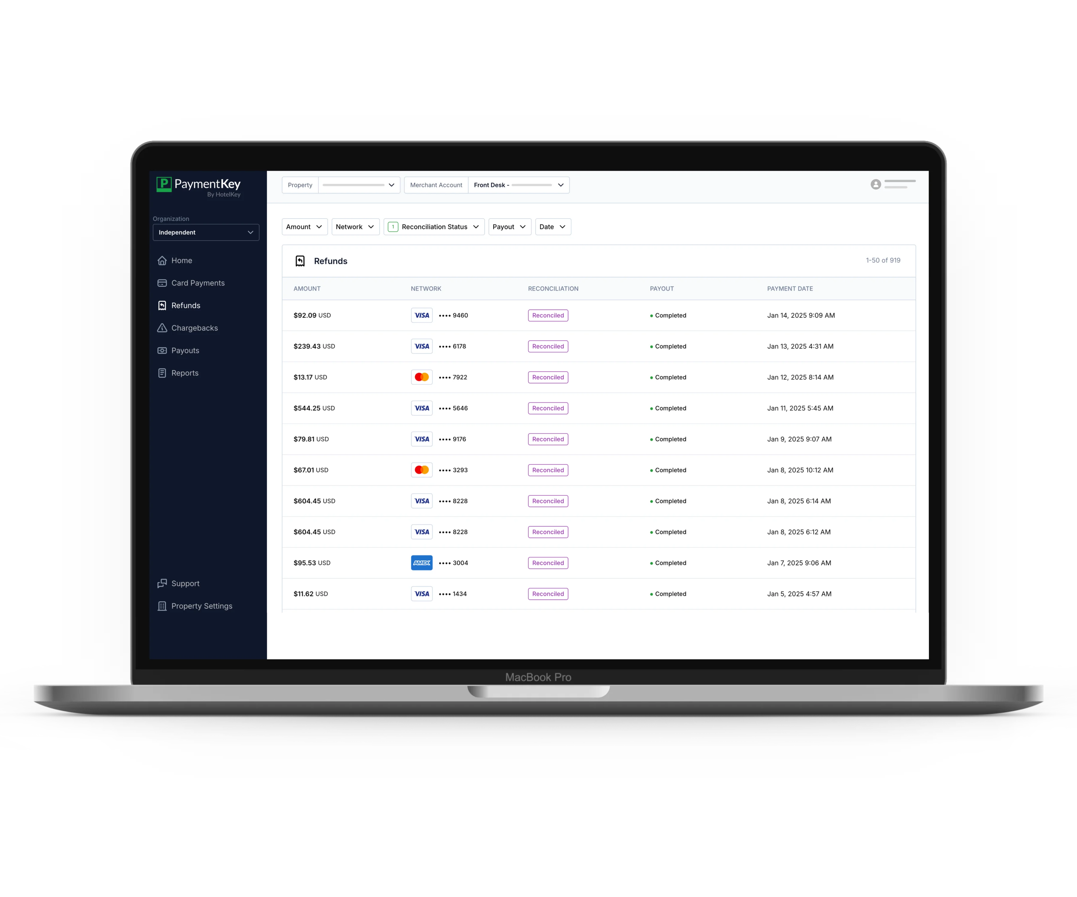 Refunds | PaymentKey | HotelKey