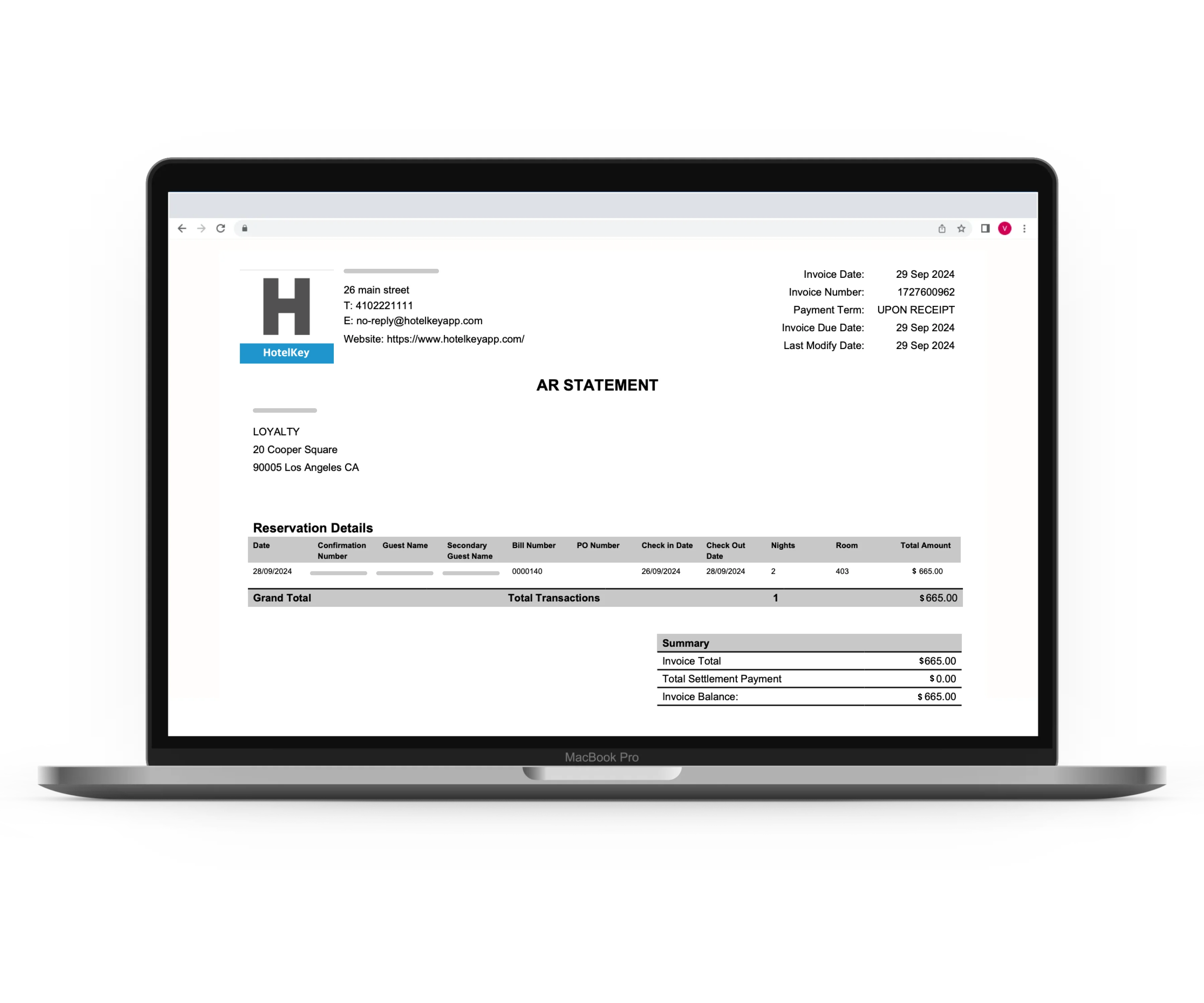 Automated Invoice Creation | HotelKey