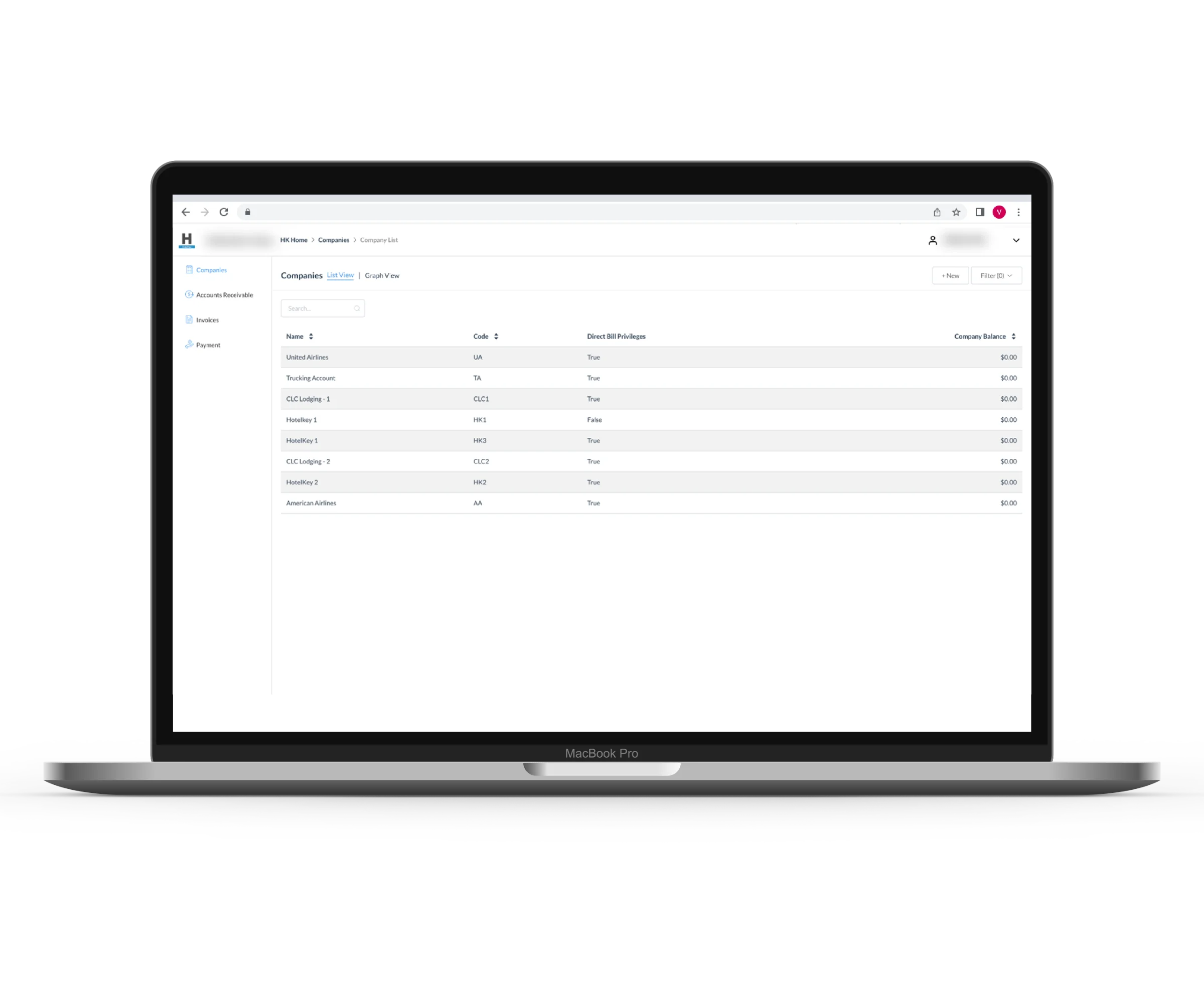 Direct Bill Setup | HotelKey