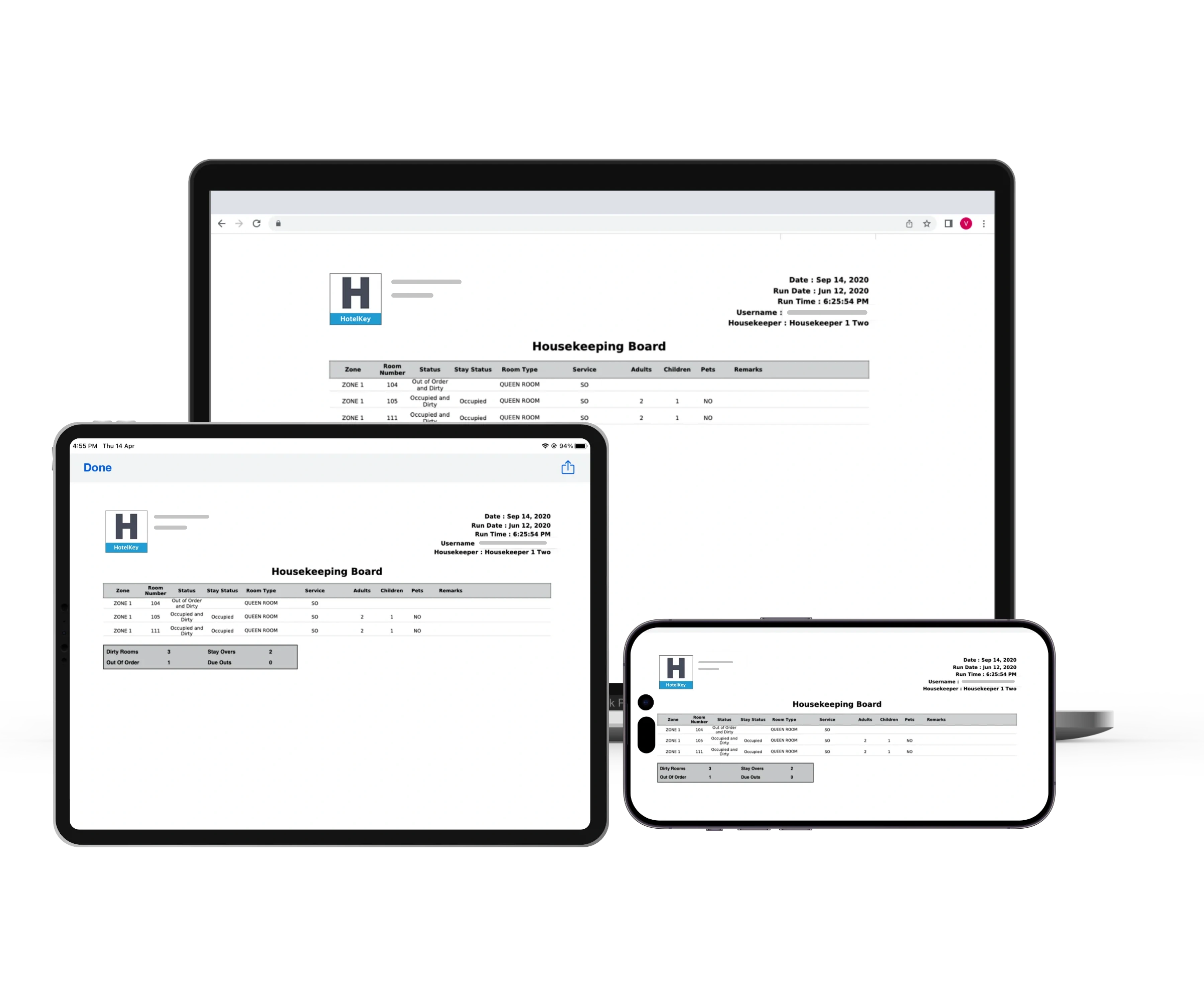 Detailed Housekeeping Reports | HotelKey