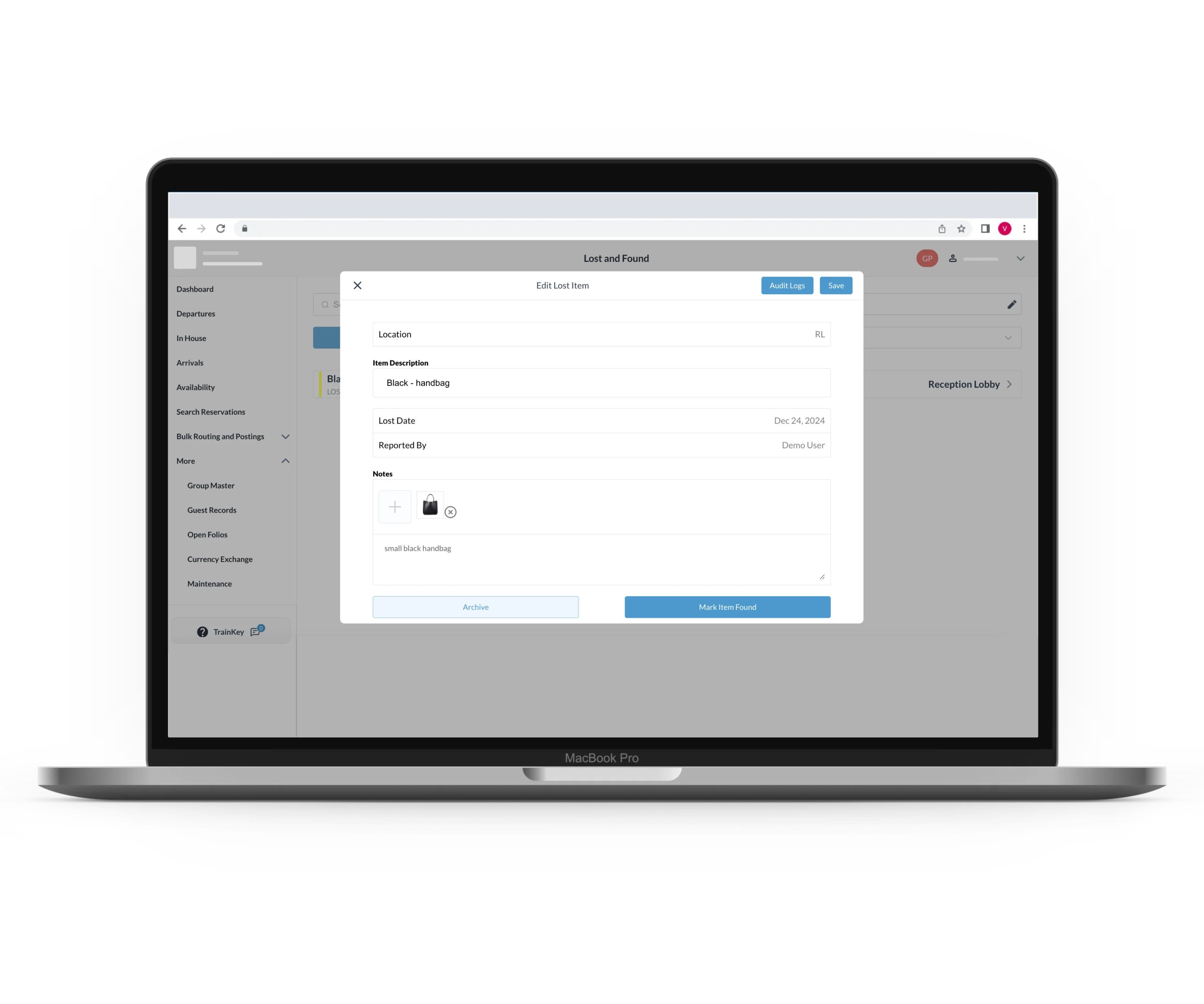Attach Photos Of The Ticket Created | HotelKey