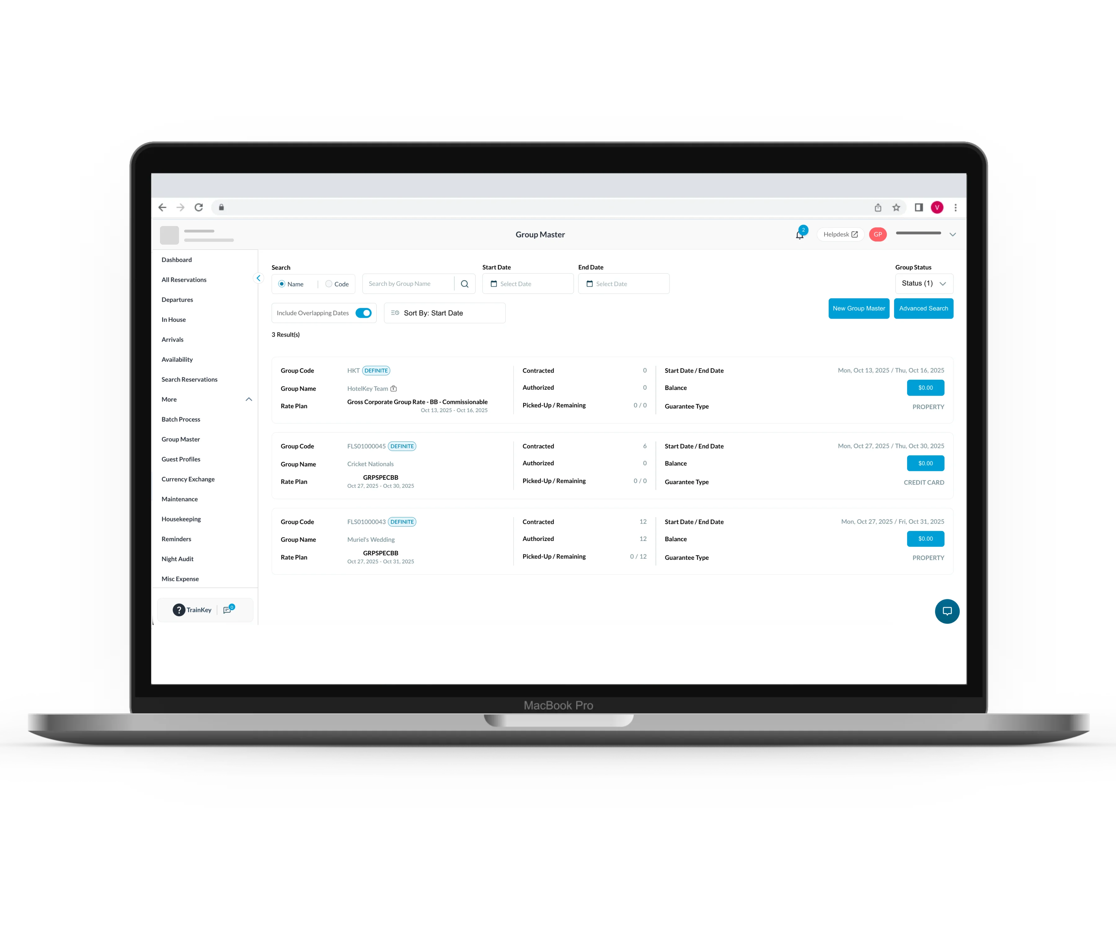 Group Management | HotelKey