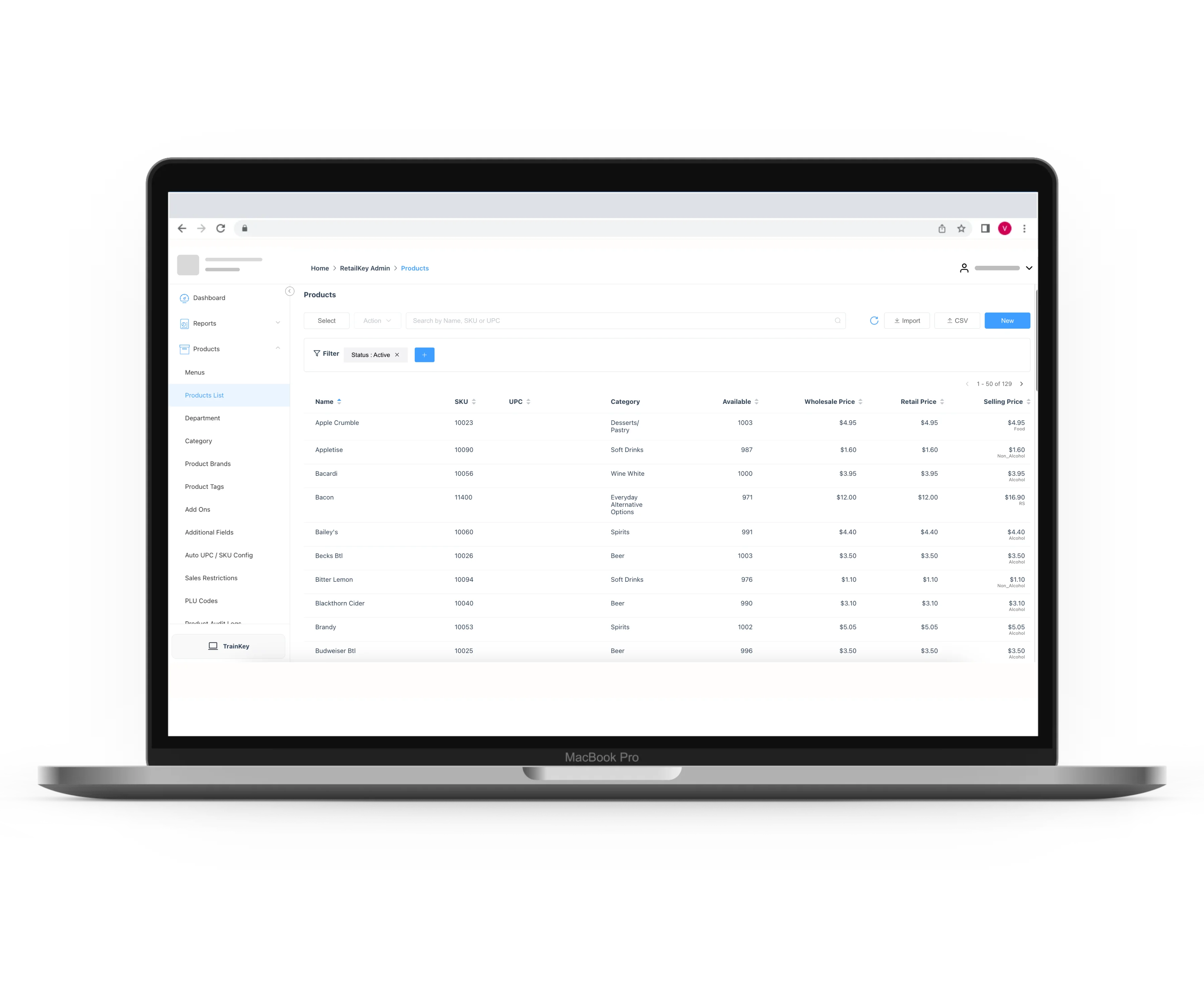 Build Product List | Product Management | RetailKey | HotelKey