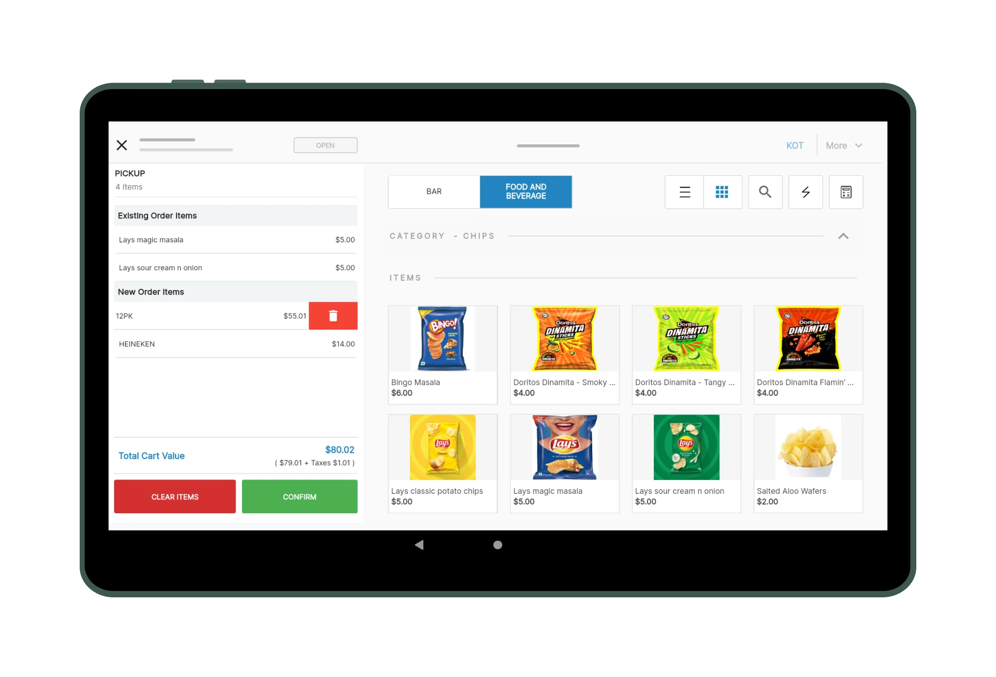 Manage Cart | Register App | RetailKey | HotelKey