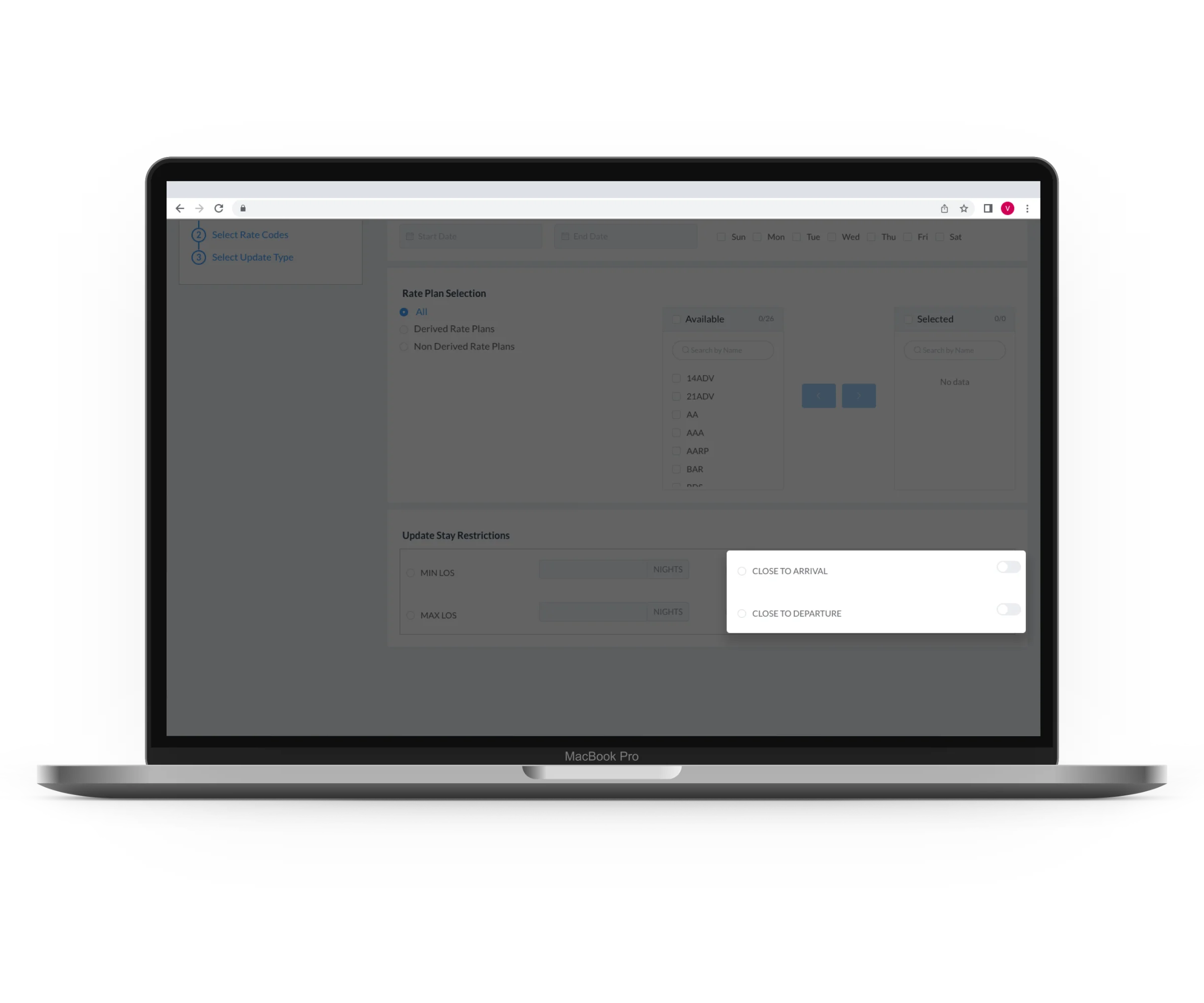 CTA, CTD, & Close Restrictions | Rate Management System | HotelKey