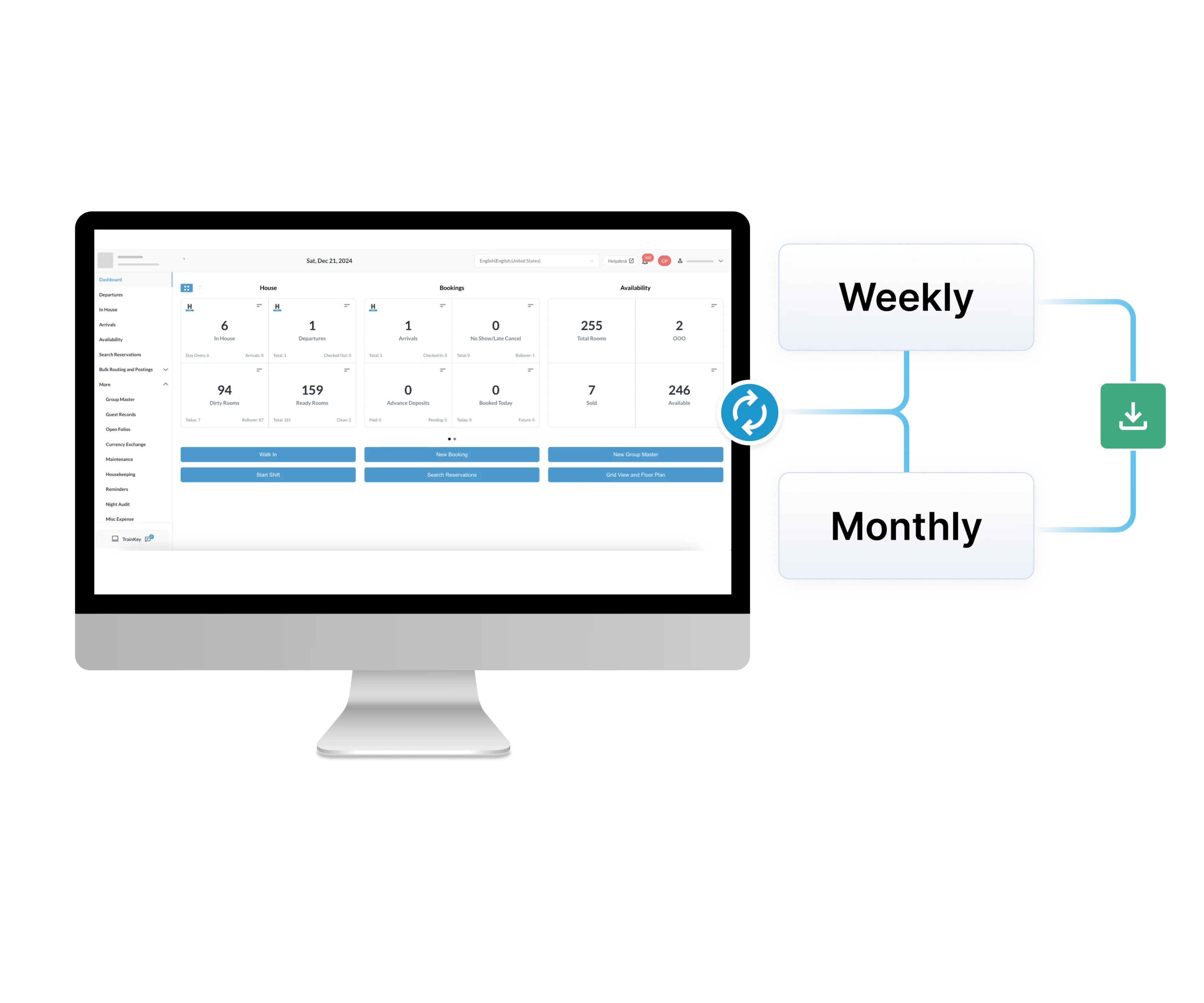 Auto Weekly & Monthly Export | Rate Management System | HotelKey