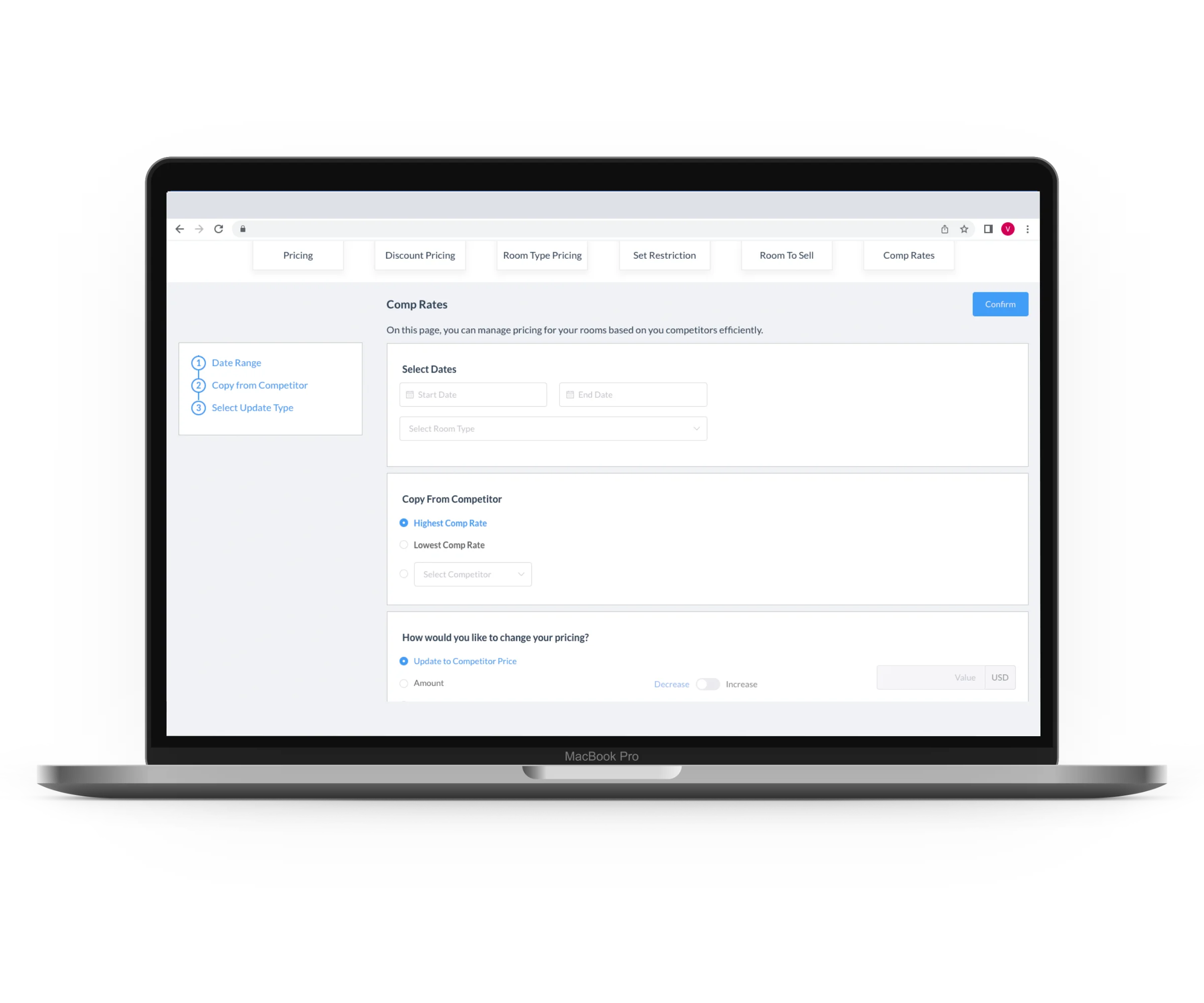 Use Comp Rates to Update Rates | RMS | HotelKey