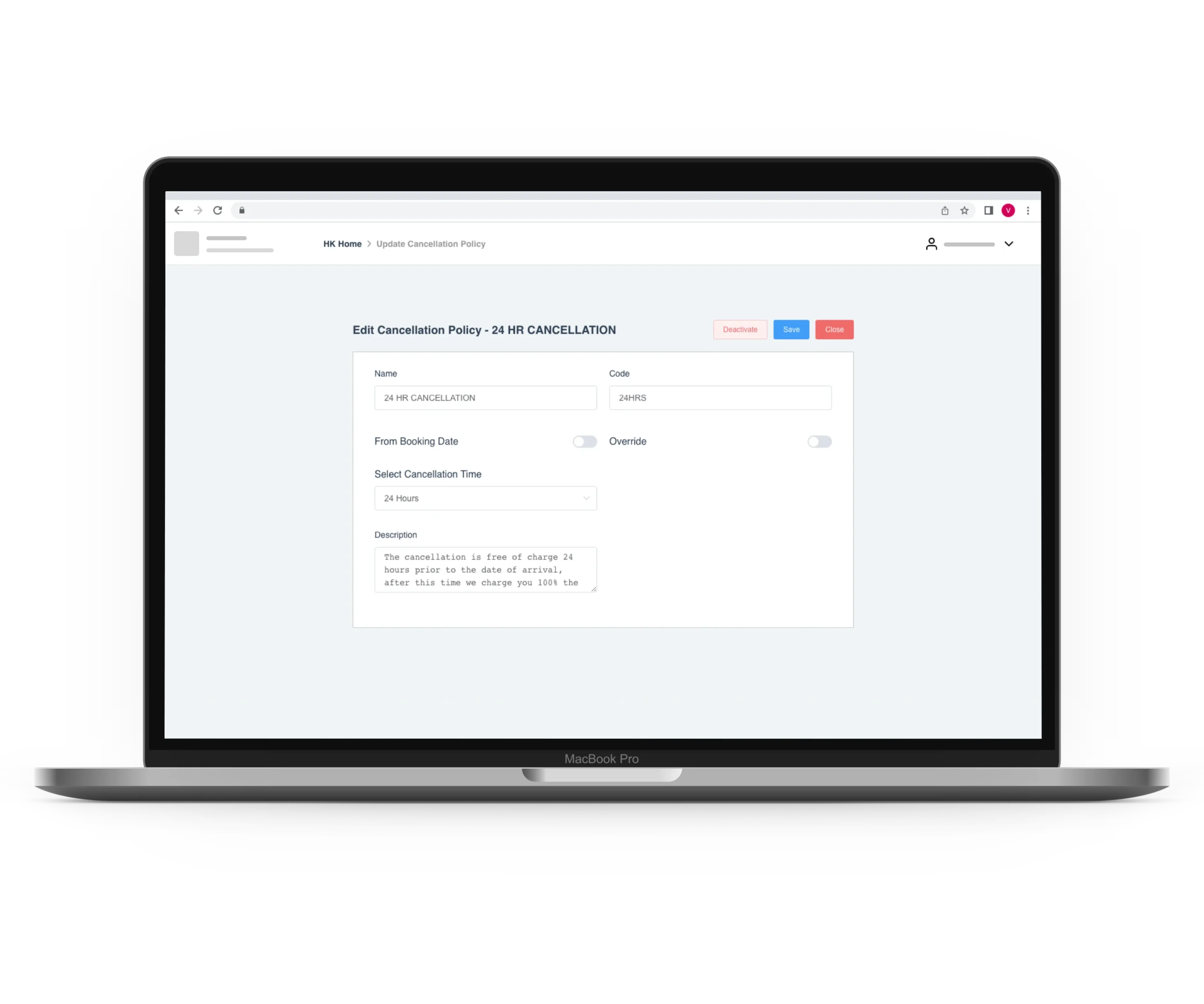 Policy Management | RMS | HotelKey