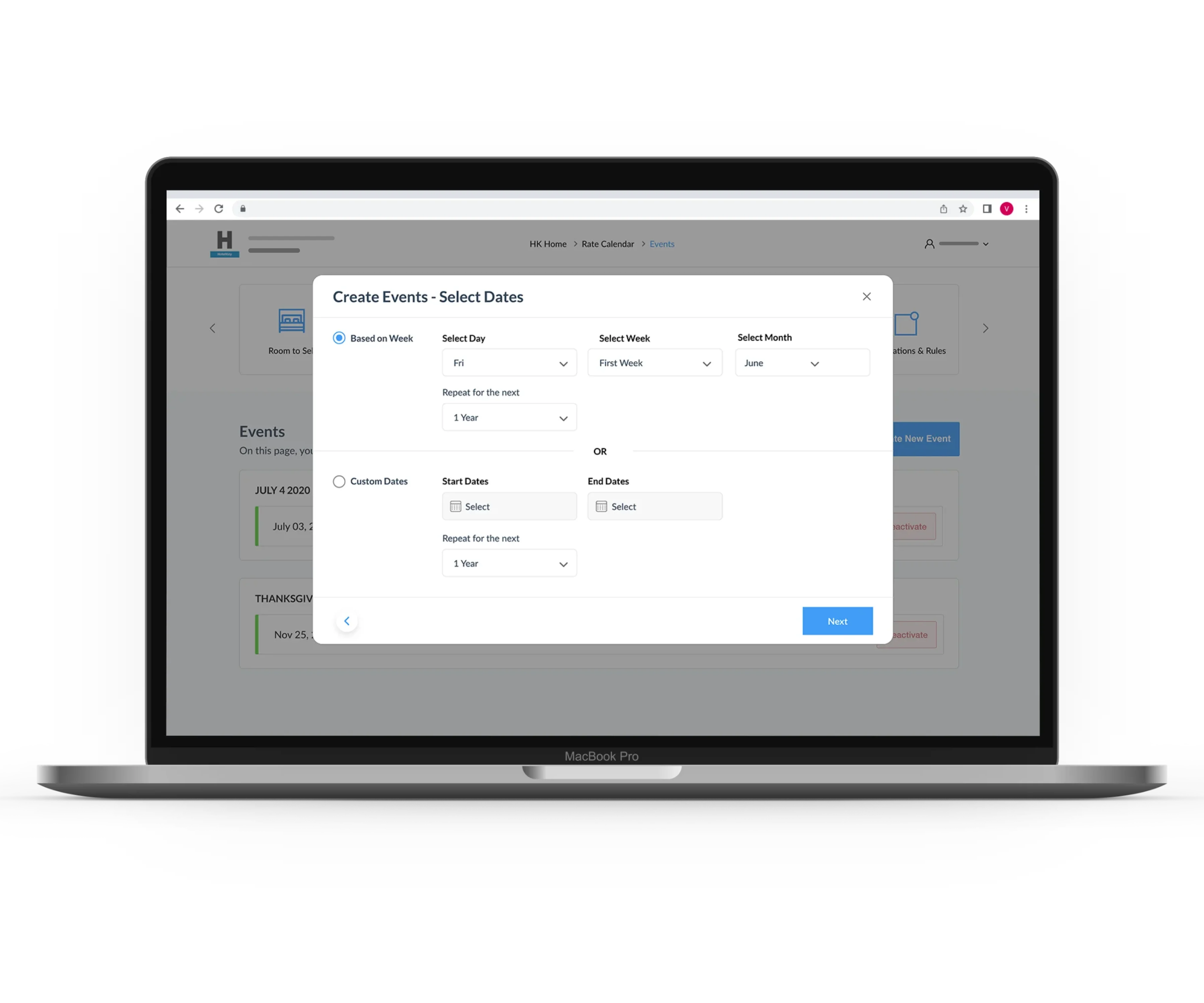Embedded Dynamic BAR Levels| RMS | HotelKey